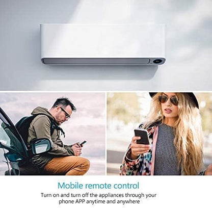 Smart Single-Phase Meter 60A 90-250V, Tuya Smart WiFi 35mm DIN-Rail Power Meter with Digital Display Watt-Hour Meter Home Power Consumption Monitor kWh Ammeter