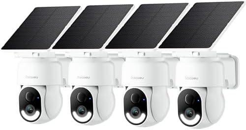 GALAYOU Security Cameras Wireless Outdoor with Solar Powered, R6 4Pack