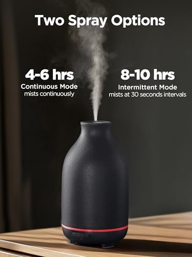 InnoGear 150ml Ceramic Essential Oil Diffuser, Diffusers for Home, Black