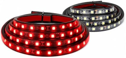 Xprite 2PCS 60" Red LED Truck Bed Lights Strip Kit with On/Off Switch