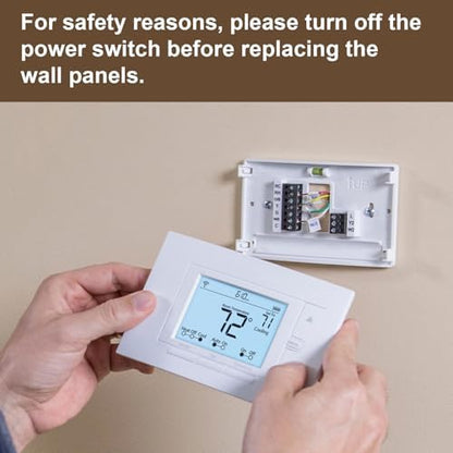 F61-2663 Wall Plate for Sensi Wi-Fi Programmable Thermostat, White Smart Thermostat Wall Plate Cover - 2 Pcs (Pack of 2)