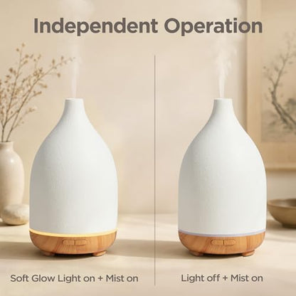 InnoGear 150ml Ceramic Essential Oil Diffuser, Diffusers for Home, Yellow