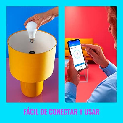 WiZ LED Smart Light Bulbs, Sunset to Sunrise Automation + Motion Detection + Control with Voice or App, Full Color A19 60W 800LM E26 Indoor, Matter Compatible - 1 Pack
