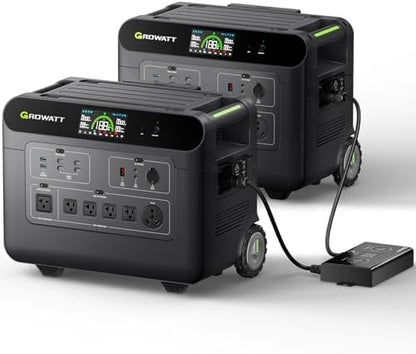 GROWATT HELIOS 3600 Home Battery Backup Combo with Double Voltage Hub