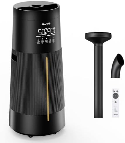 Home Humidifier for Large Room-6.3Gal/24L Cool Mist, 3000ft²,Black