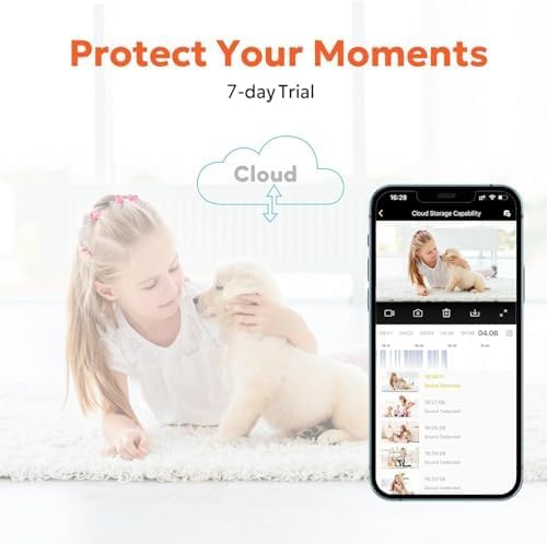 owltron Indoor Security Camera, 360 Pan/Tilt Home Cameras with Motion Detection, Pet Cam with Phone App, 2K WiFi Baby Monitor with Night Vision & Two Way Audio, 4 Pack