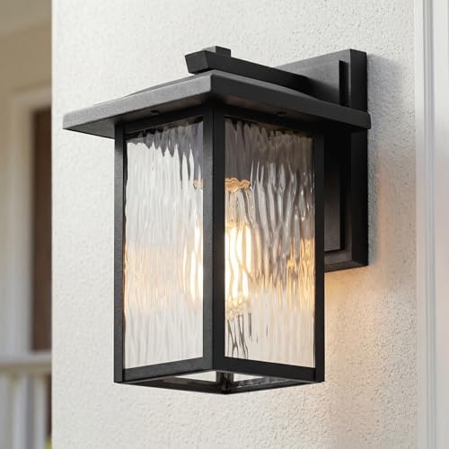 Kichler Capanna 10.25" Outdoor Wall Light, Black, 49924BKT