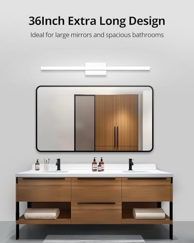 Combuh Modern Vanity Lights for Bathroom Over Mirror, Wall Mounted Sconces
