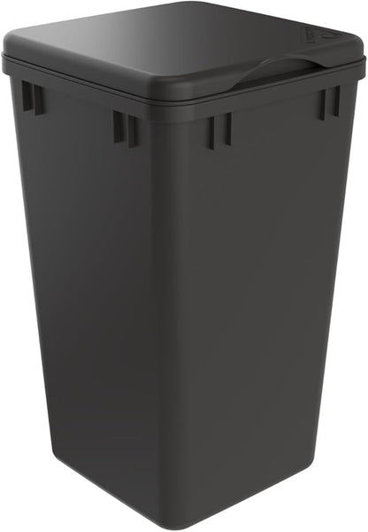 Rev-A-Shelf 27 Qt Under Sink Garbage Can Lid for Kitchen and Bathroom Cabinet, Replacement Plastic Trash Bin Lid Only, Orion Gray, RV-1024-LID-13-1-40