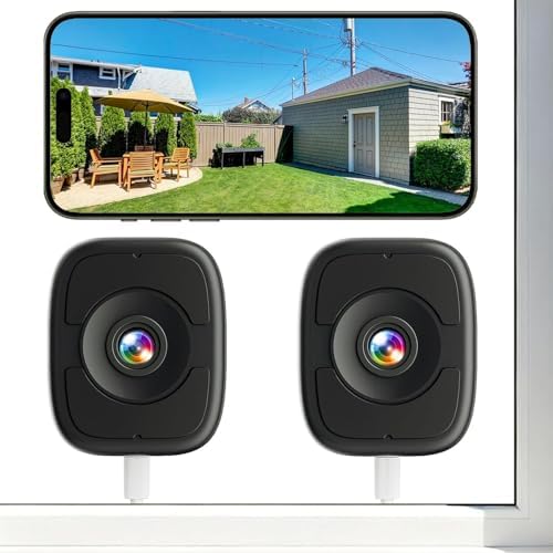 LongPlus 4K 8MP Window Cameras for Home Security, SD/Cloud Storage