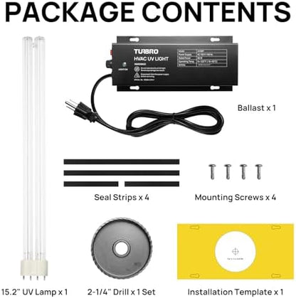 TURBRO 36W HVAC UV Light Kit for Ducted AC UV36P