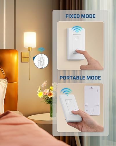 DEWENWILS Wireless Remote Light Switch, Expandable Wireless Wall Switch Kit