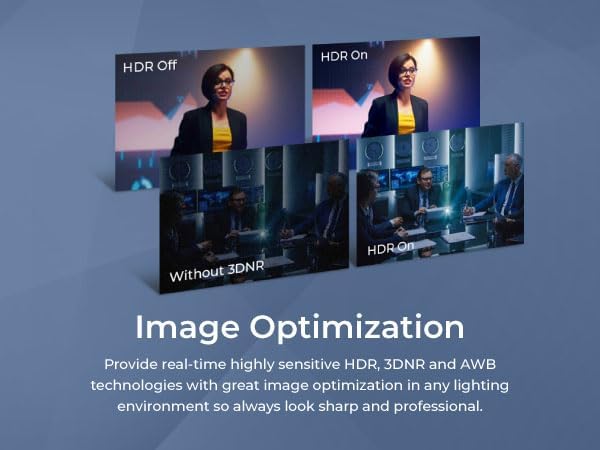 AVerMedia PA511D- 4K Video Conference Camera, Speakerphone, Echo Cancellation, Autoframing, Zoom Certified, Wired Network and One Cable Connection - Webcam for PC, Tripod & Monitor