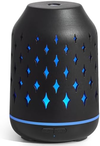 InnoGear 150ml Ceramic Essential Oil Diffusers for Home Humifidier, Black