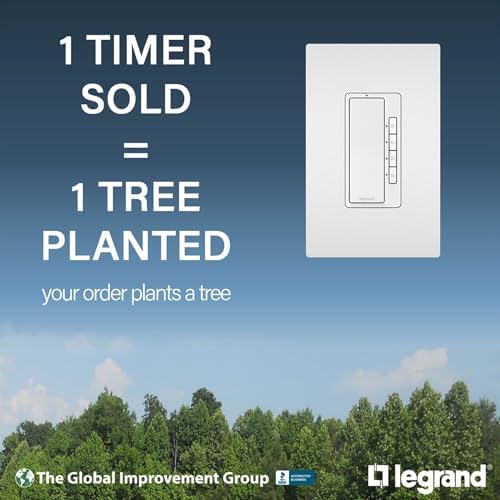 Legrand Dual Rotary Fan Speed & 300W Light Dimmer Switch, White 1-Pack