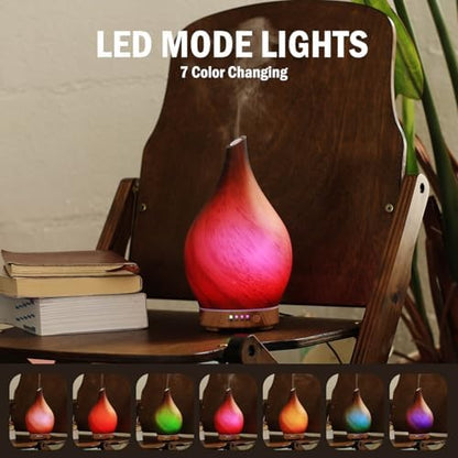 Porseme Essential Oil Diffuser 150ml Handmade Glass Diffuser 6H Runtime