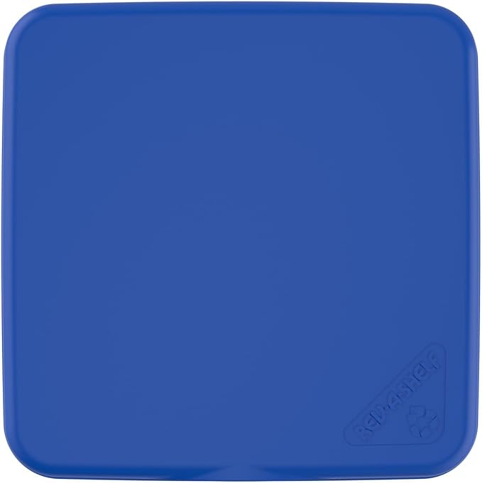 Rev-A-Shelf 27 Qt Under Sink Garbage Can Lid for Base Kitchen and Bathroom Cabinet, Replacement Plastic Trash Bin Lid Only, Blue, RV-1024-LID-22-1-40