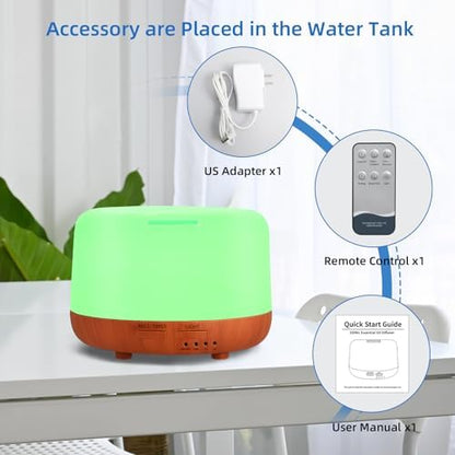 SPLITSKY 300ml Aromatherapy Diffuser with Remote Control and Auto Shut-Off
