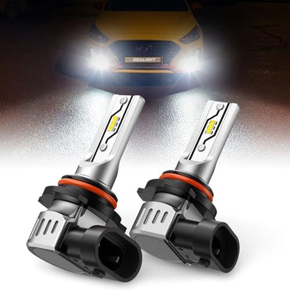 SEALIGHT 9006/HB4 LED Fog Light Bulb, 12000LM 6500K White-2 Pack, for Honda