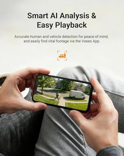 Anlapus H.265+ 8CH 1080P 2TB Outdoor Surveillance Camera Kit 2MP with DVR Recorder 1080P, Night Vision 20M Instant Alert & Free APP Remote Access