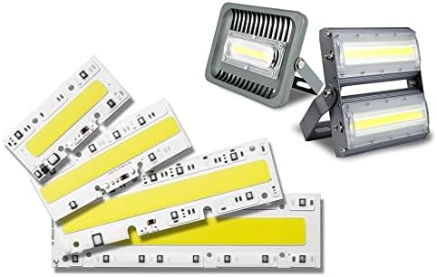 Fengyan Landscape Lights DIY LED COB Chip Spotlight 30W 50W 70W 100W 150W Replacement Chip AC 220V 110V IP65 Smart IC for LED Floodlight White Warm White LED Street Lamp