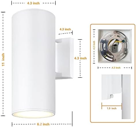 Outdoor Wall Lantern, Anti-Rust Waterproof Exterior Light Fixture