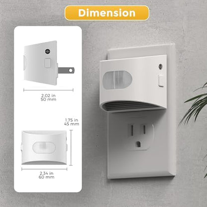 L LOHAS LED Motion Sensor Night Light, Night Lights Plug into Wall, 4 Pack