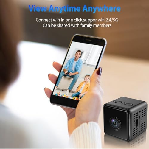 Hidden Camera,1080P WiFi Spy Camera with Night Vision & Motion Detection, Wireless Security Camera for Pet/Baby/Nanny, App Live Feed Smallest Smart Home Monitor