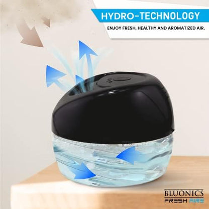 Bluonics Fresh Aire 2-Pack Water Air Washer, Water-Based Air Revitalizer & Room Freshener with 7-Color LED Night Light and Relaxing White Noise for Home, Bedroom, Office
