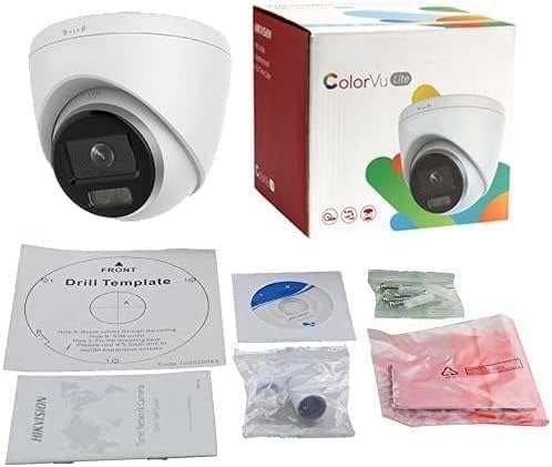 DS-2CD1367G2H-LIUF 6MP Color-Vu Full Color Night Vision POE Turret Camera, 2.8mm Lens, IP67 Outdoor, 120dB WDR, Built in Mic, Support Human & Vehicle Detection, Work with Ⲏіkconnect, Guarding Vision