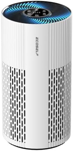 Air Purifiers for Home Large Room Up to 1500 Ft² with True HEPA Filter, 20dB Sleep Mode, 360° Air Intake & Outlet, Air Cleaner for Bedroom Pets Dander, Smoke, Dust, Odors, HAP604, Bright White