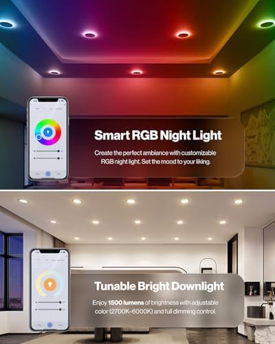 Sunco 24 Pack 6 Inch Canless LED Ultra-Slim Recessed Light, 14W-100W