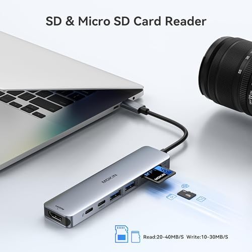 MOKiN USB C Hub HDMI Adapter Dongle for MacBook/Dell/HP/Lenovo Laptop