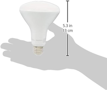 Amazon Basics BR30 LED Light Bulb, 65W Equivalent, 11W Energy Efficient, E26 Standard Base, Soft White 2700K, Dimmable, 10,000 Hour Lifetime, 16-Pack