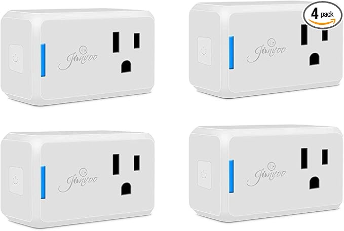 Jinvoo Matter Smart Outlet 16A 2 AC Individual switches 1 USB Charger Works with Philips HUE SmartThings Echo Google Assistant hub Required