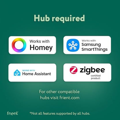 frient Electricity Meter Interface 2, LED | Wireless Meter Readings | Energy Consumption Monitoring | for Meters with LED Pulses | Zigbee | Works with Homey