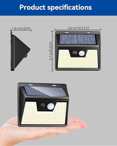 Peasur Solar Outdoor Lights [5 Pack/140LED], Motion Sensor Light Ultra-Bright, Solar Powered Security Lights 3 Modes, Waterproof for Outside Garden Yard (Warm White)