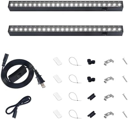 Barrina T5 LED Grow Lights, 1FT 10W (2 X 5W), 5000K Full Spectrum, 2 Packs