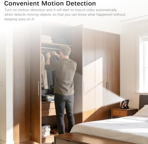 HD 1080P Hidden Spy Security Camera Picture Frame, No WiFi Needed