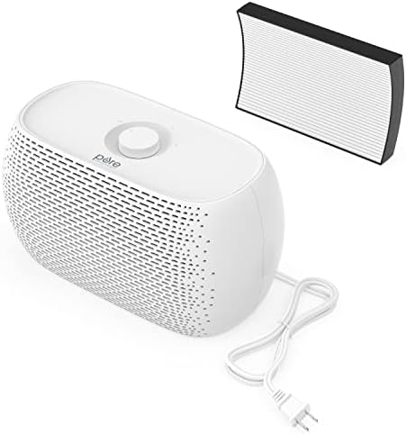 Pure Enrichment PureZone Breeze Tabletop 2-in-1 Air Purifier and True HEPA Filter, Cleans Air, Helps Alleviate Allergies, Removes Pet Hair, & Smoke - Ideal for Home, Bedroom, & Office Desktop Surfaces
