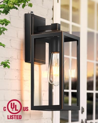 VIANIS Large Dusk to Dawn Outdoor Lighting for Porch, Anti-Rust, Waterproof