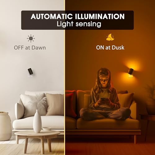 Briignite Night Lights Plug into Wall, 10-Color Changing RGB Night Light