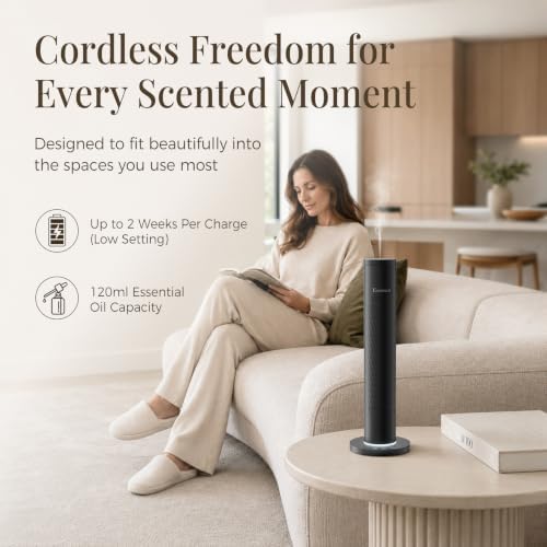 Waterless Essential Oil Diffuser with 5 Oils Starter Kit