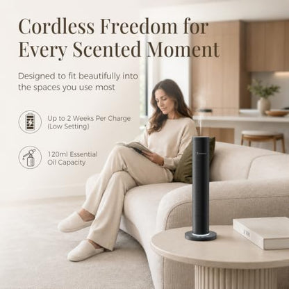 Waterless Essential Oil Diffuser with 5 Oils Starter Kit