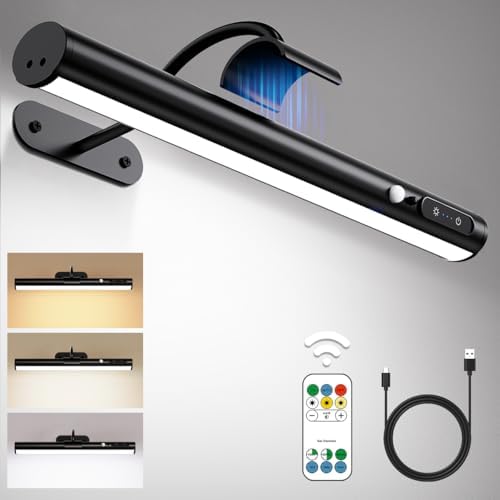 Hapfish Motion Sensor Battery Operated Wall Sconce,Wireless Picture Lights
