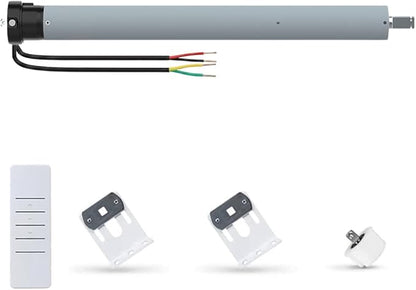DC12V 45mm RS485 Smart Motorized Roller Shade Tubular Motor Kit, Electronic Limit Automatic Blind Awning Opener Compatible with Home Automation (20 N.m for Φ55mm （2-1/8") Octagonal Tube