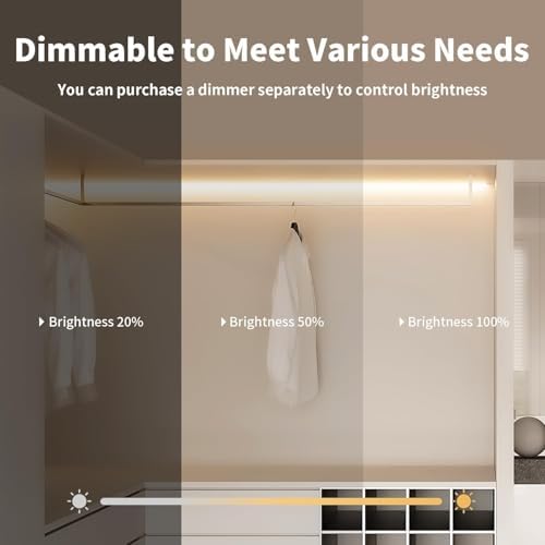 iNextStation Warm White LED Light Strip 16.4FT LED Lights (with DC12V Plug)