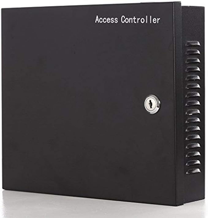 4 Door Access Control System 600lbs Magnetic Lock Access Control Panel 110V Power Supply Box RFID Reader NoTouch Exit Button Enroll USB Reader Card Key Fob Phone APP Remotely Open Lock