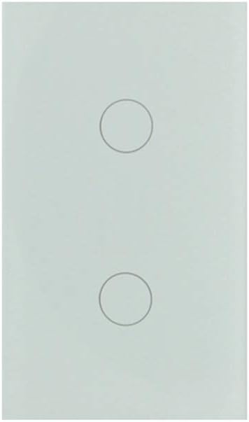 Smart WiFi Touch Screen Switch for  Home | 2 Way AC Control | 22 Languages APP | Tempered Glass Panel(White)