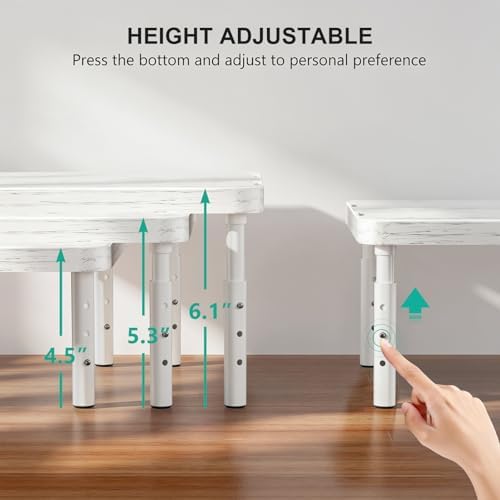 WALI Computer Monitor Stand for Desk, Adjustable Laptop Riser, up to 44 lbs